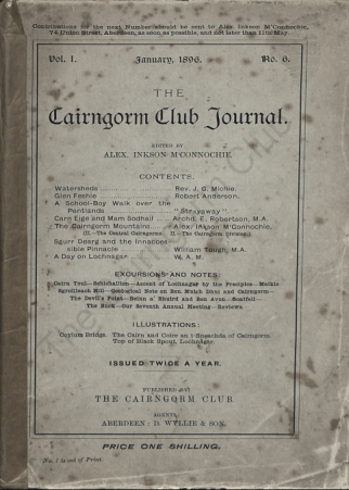 The Cairngorm Club Journal No 6 cover